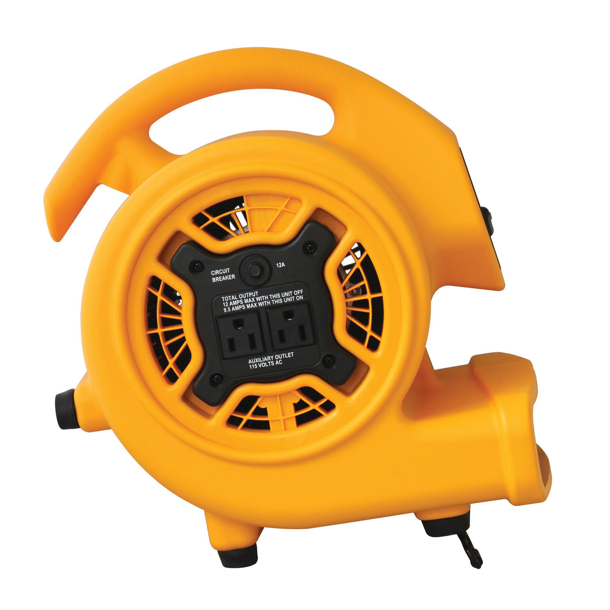 1/5 HP 800 CFM Centrifugal Air Mover, Carpet Dryer, Floor Fan, Blower, Yellow K582413