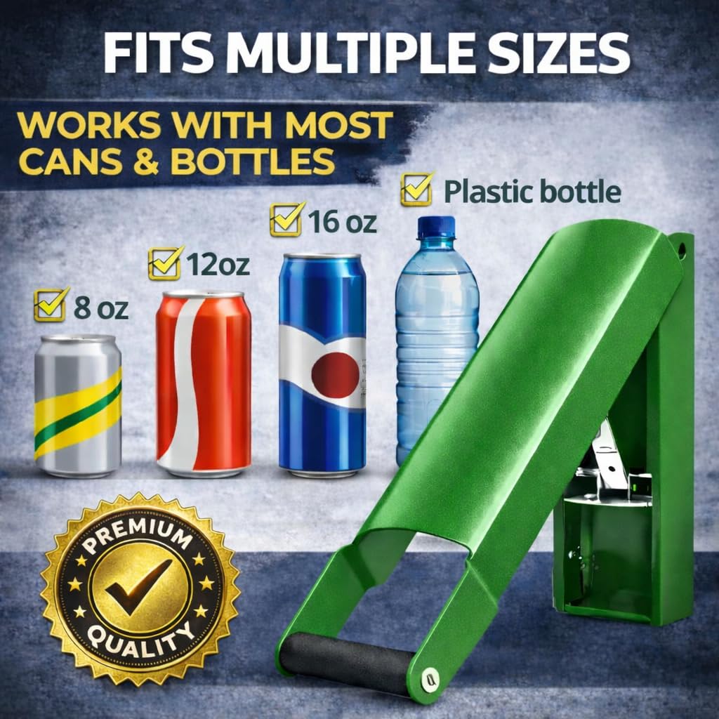 Heavy Duty 8oz 12 oz 16oz Aluminum Can Crusher T71366