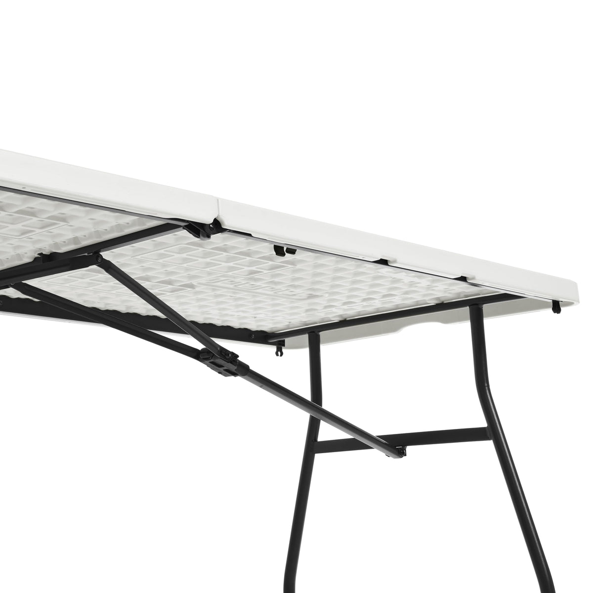 Heavy Duty Portable Folding Table, 6 ft, White J33909