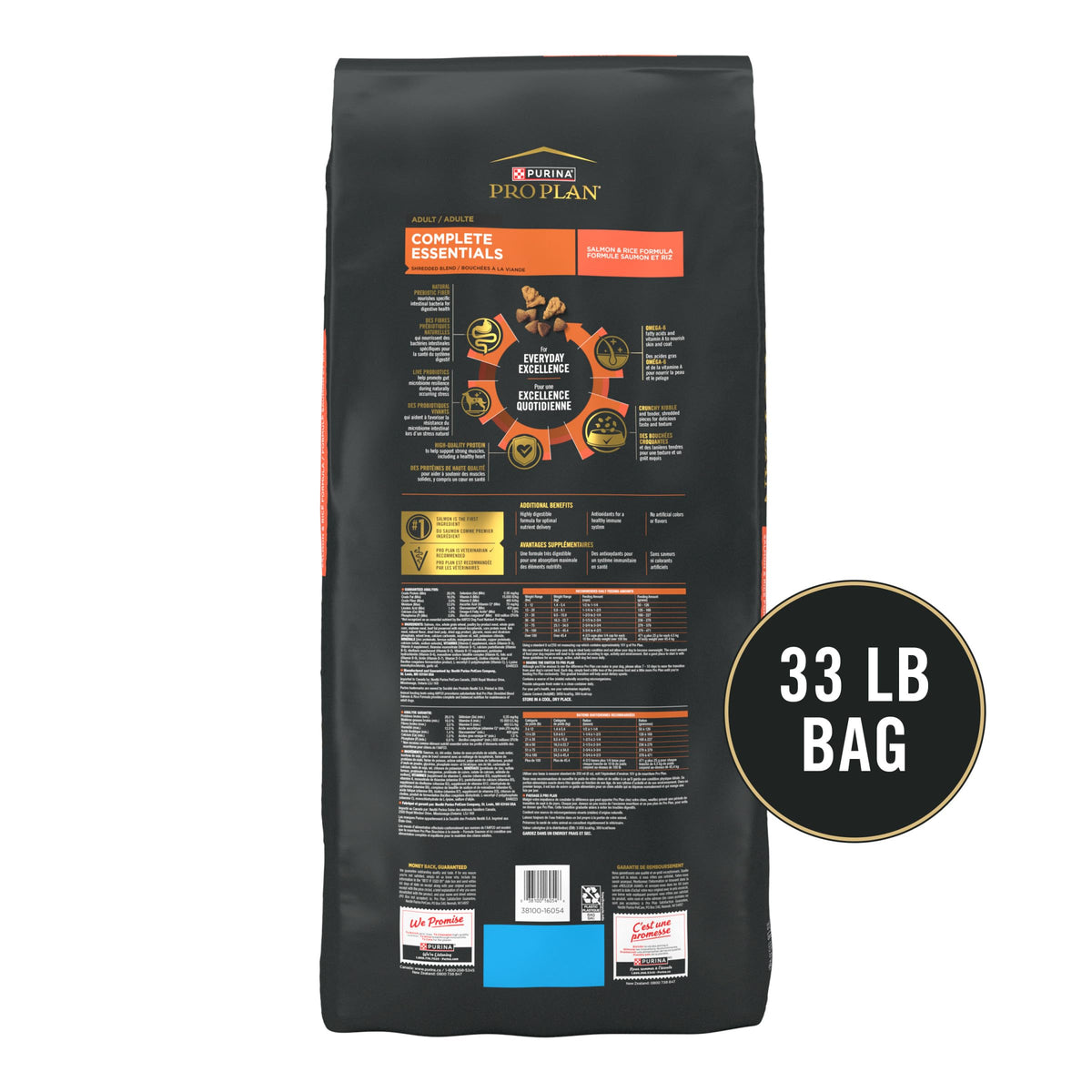 Salmon & Rice Dry Dog Food 33 lb Bag A53725
