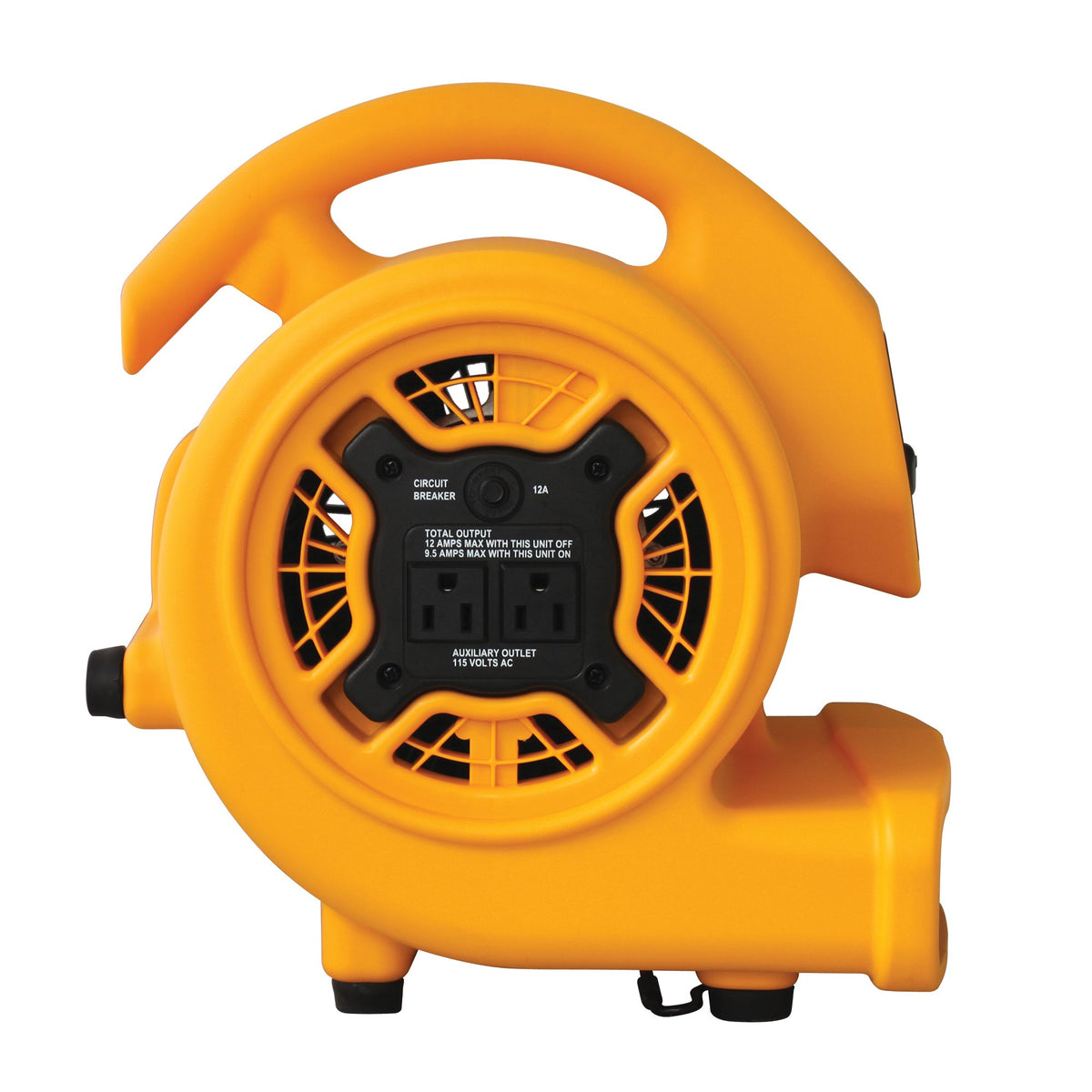 1/5 HP 800 CFM Centrifugal Air Mover, Carpet Dryer, Floor Fan, Blower, Yellow K582413