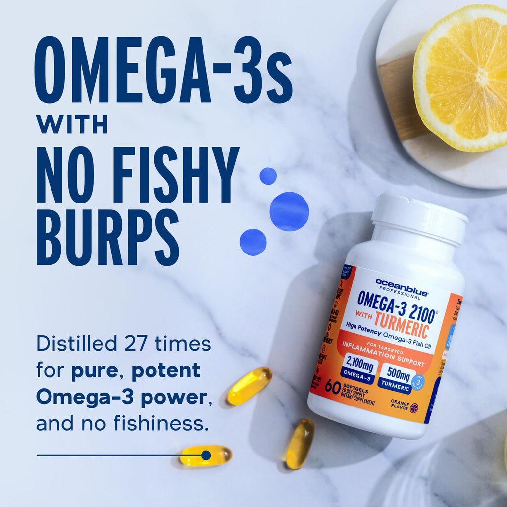Omega-3 with Turmeric 60 Softgels K560