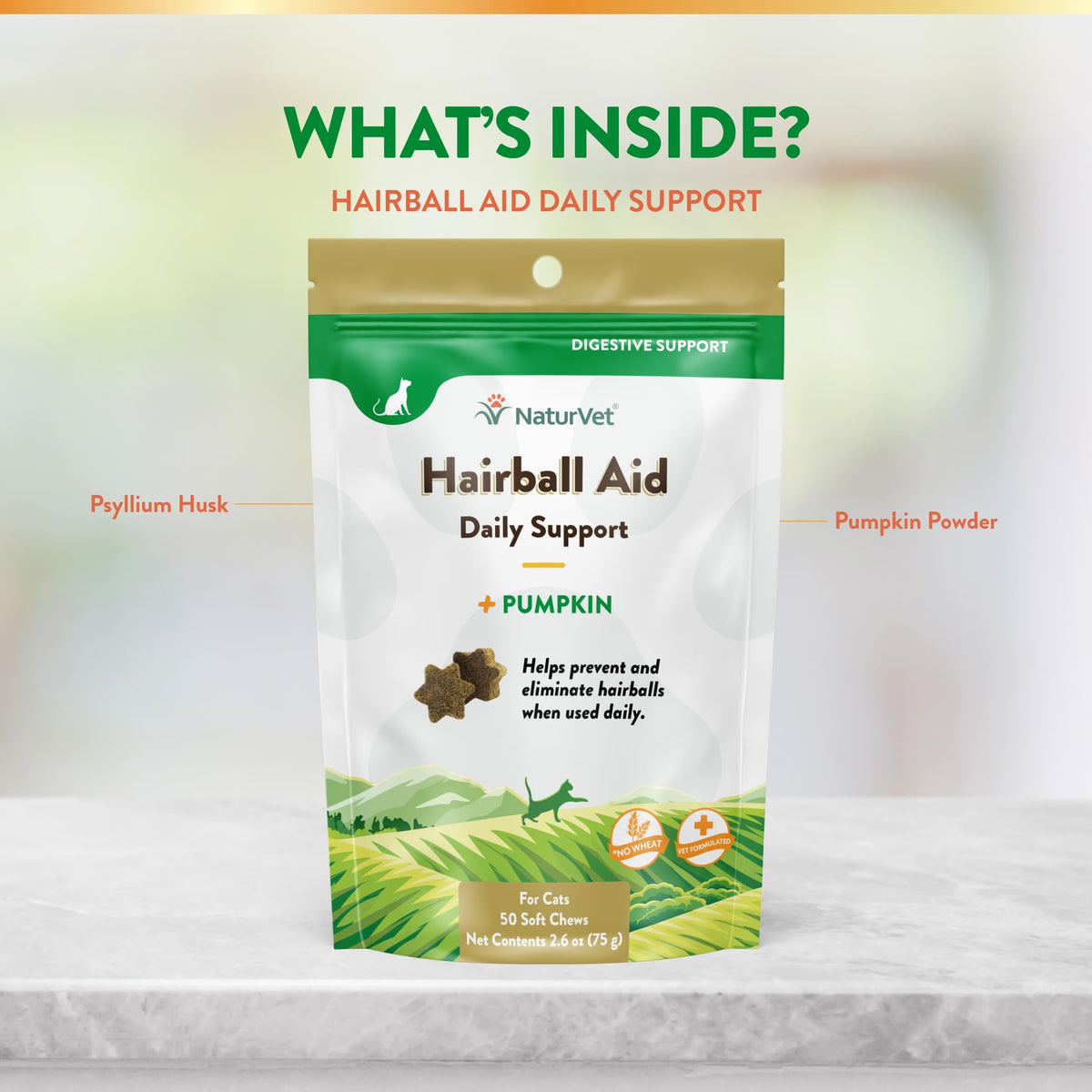 Hairball Remedy Digestive Aid Supplement 50 Soft Chews J996117