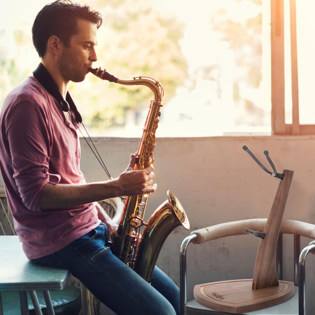 Saxophone Stand with Soft Silicone Yokes R2919