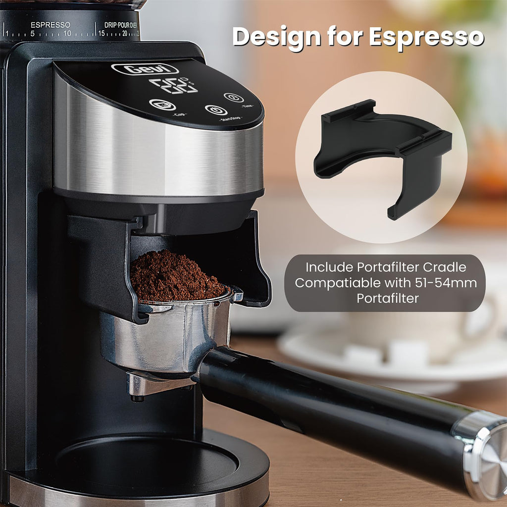 Black Burr Grinder 35 Settings T858
