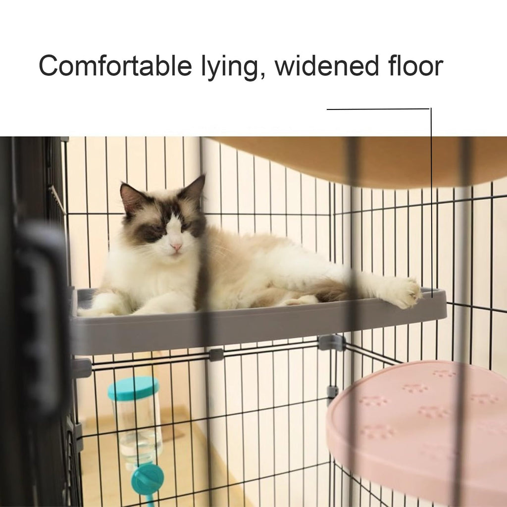 4 Tier Detachable Metal Cat Cage with Hammock M167