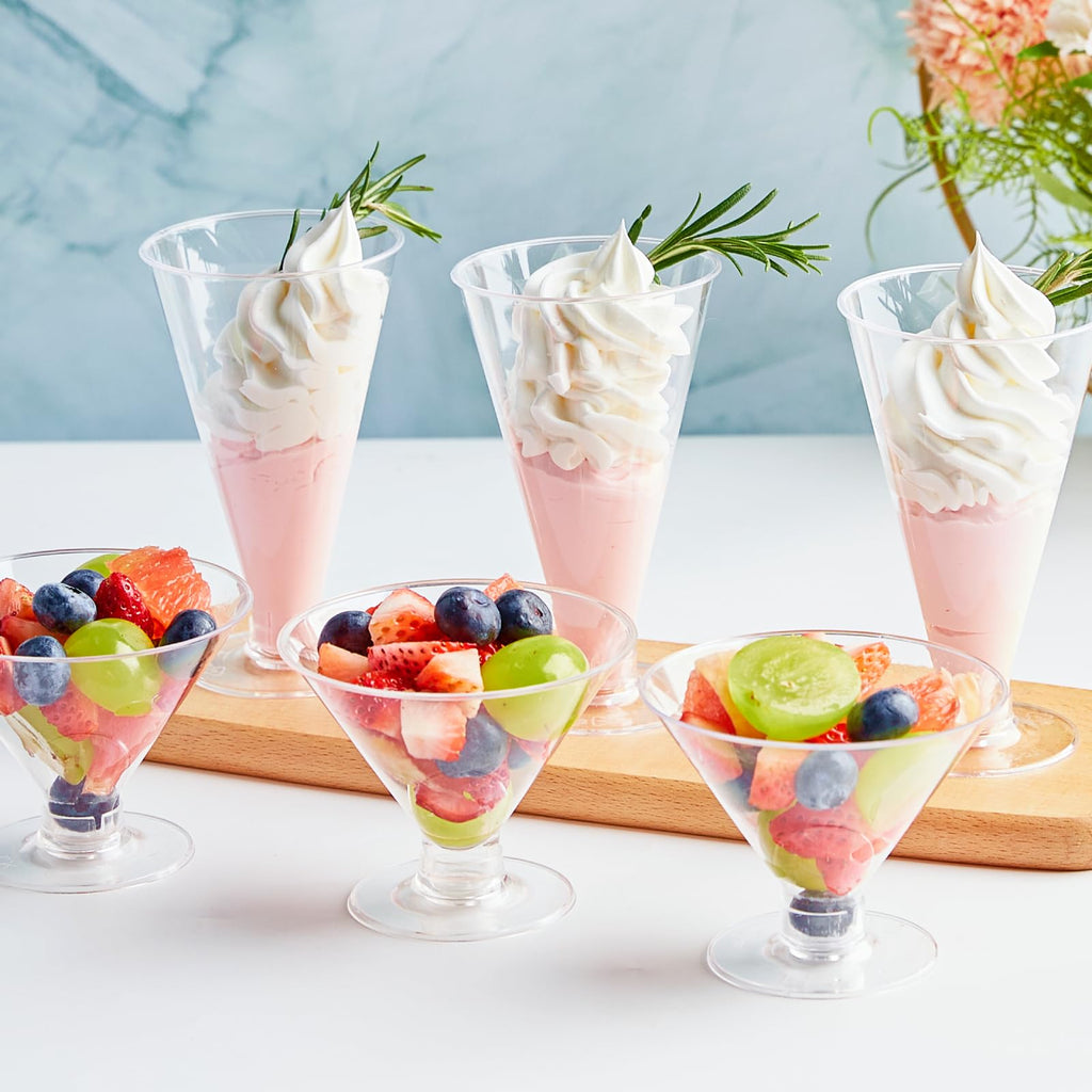40 PCS 6 oz Plastic Martini Glasses Z126390
