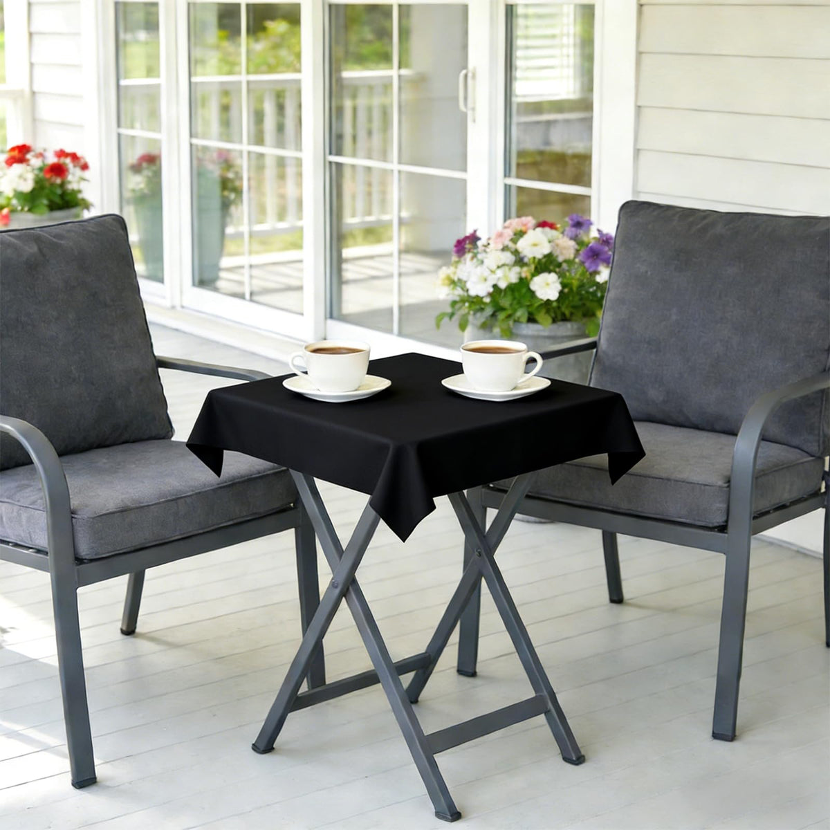 2 Pack 30x30 Inch Washable Tablecloth T378