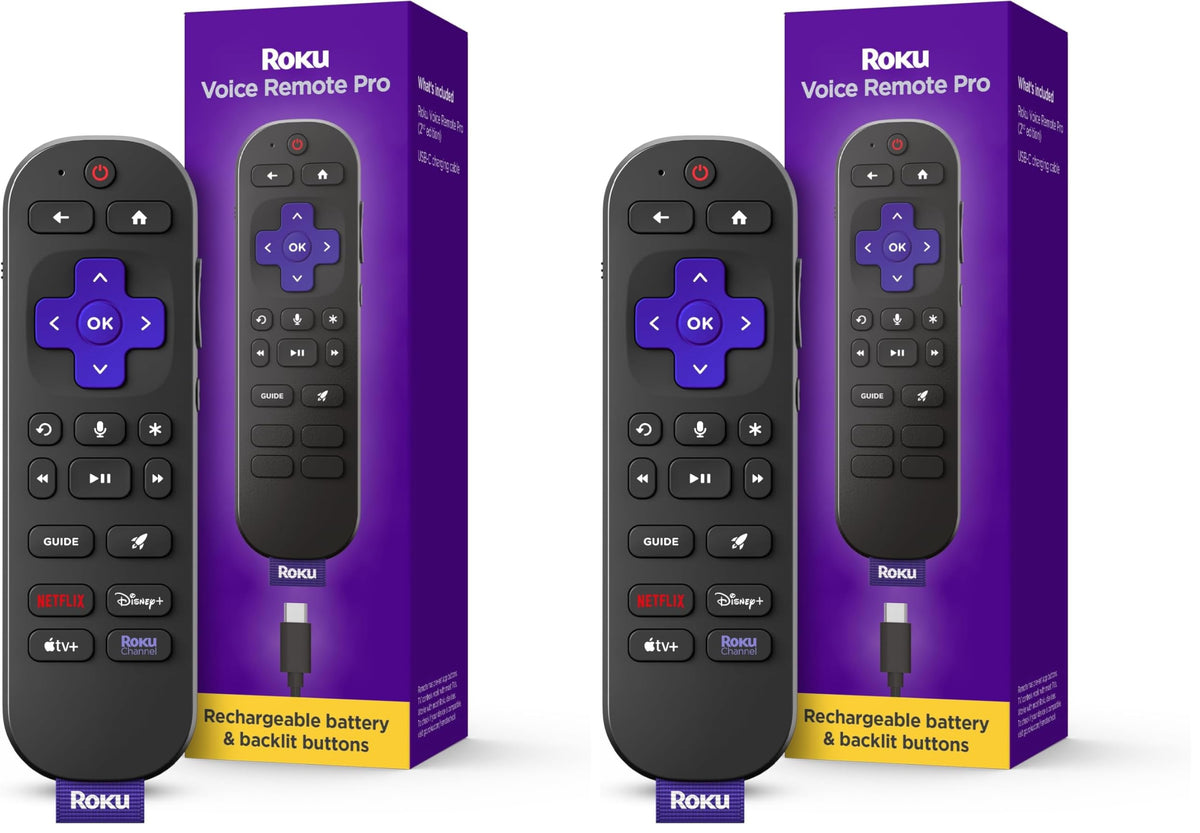 Rechargeable TV Remote Control with Voice Controls Q3380