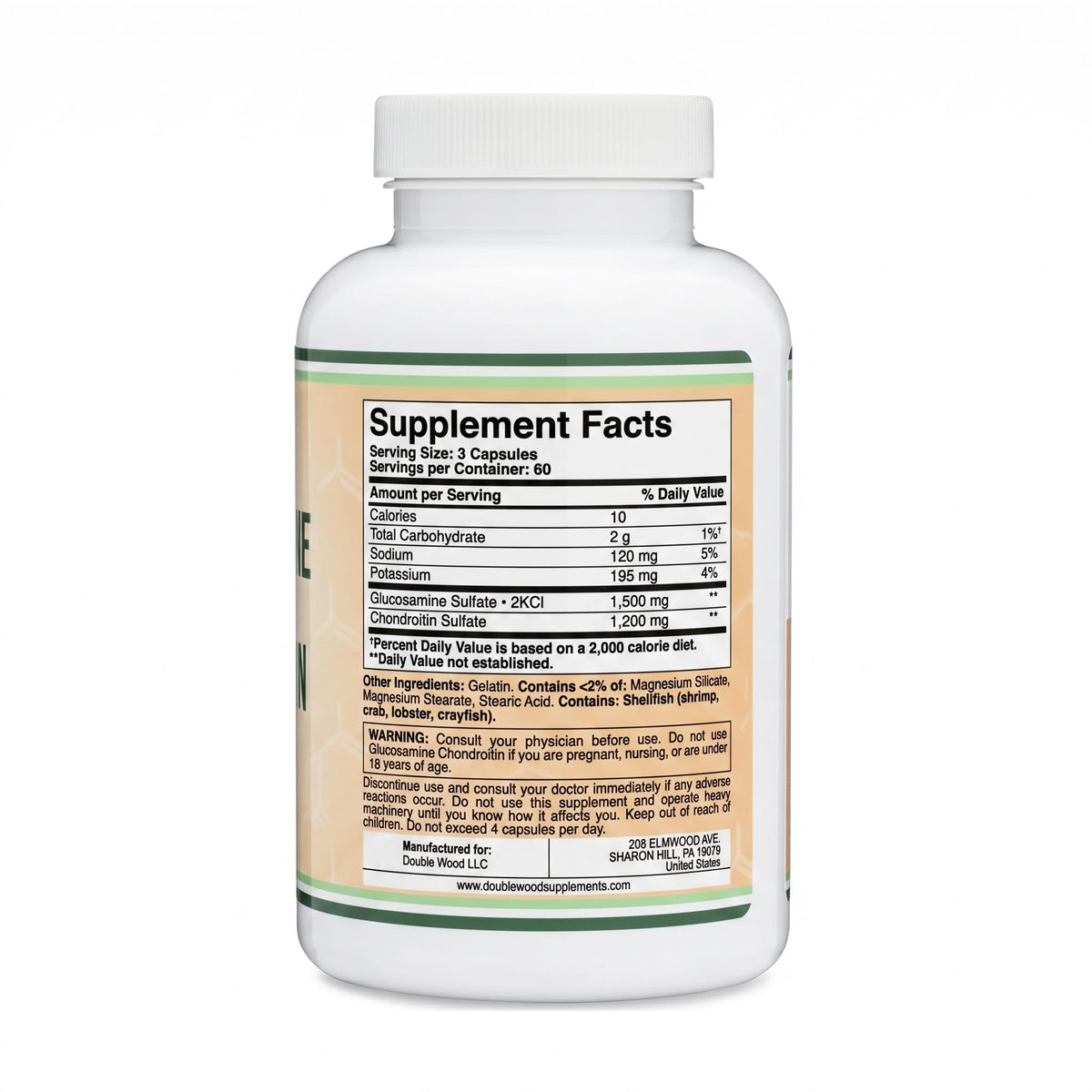 Glucosamine Chondroitin Sulfate 180 Tablets H75920