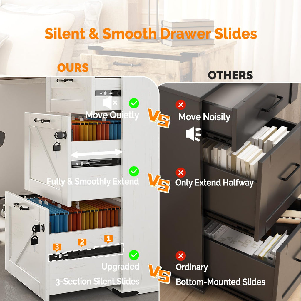 3 Drawer File Cabinet with Lock Q6981
