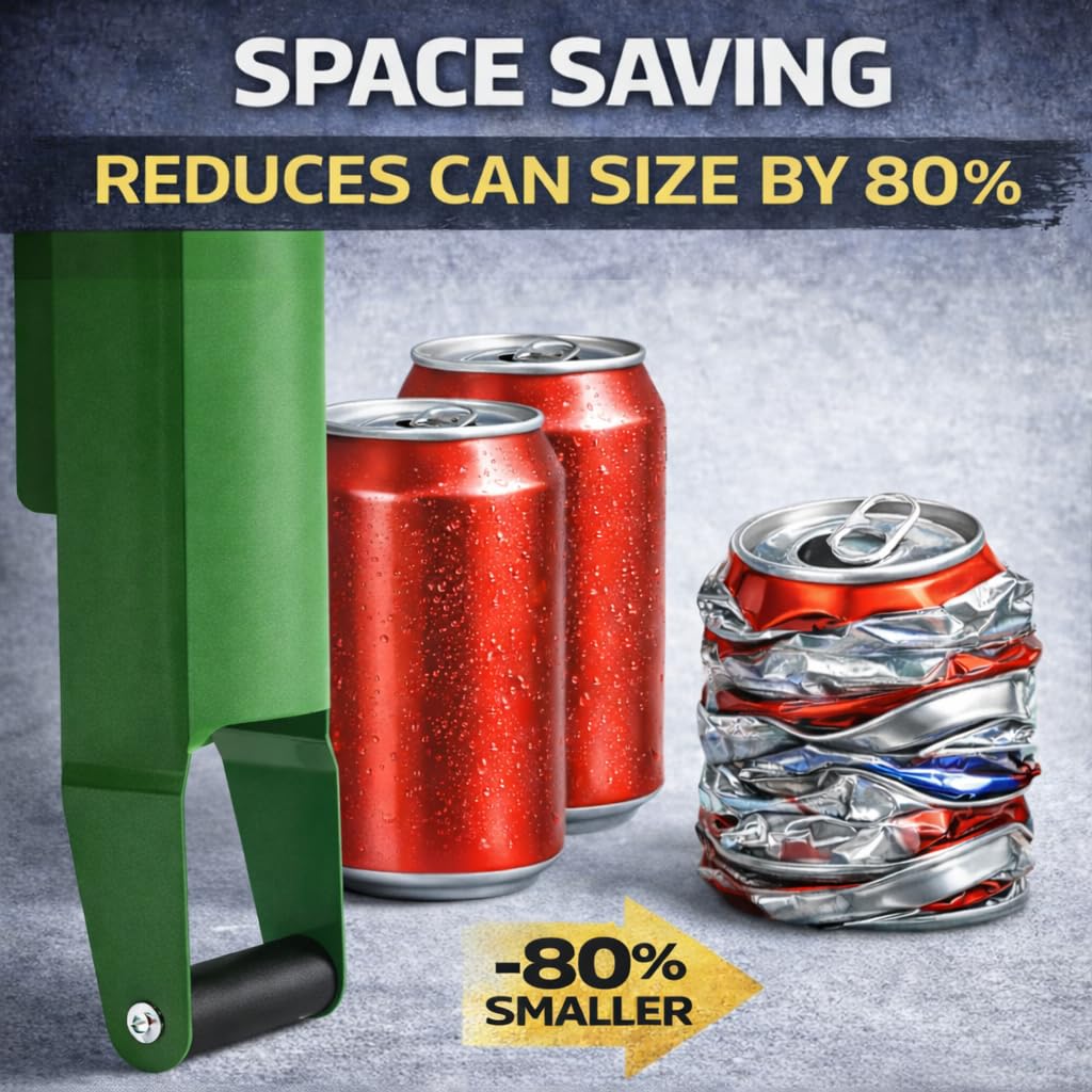 Heavy Duty 8oz 12 oz 16oz Aluminum Can Crusher T71366