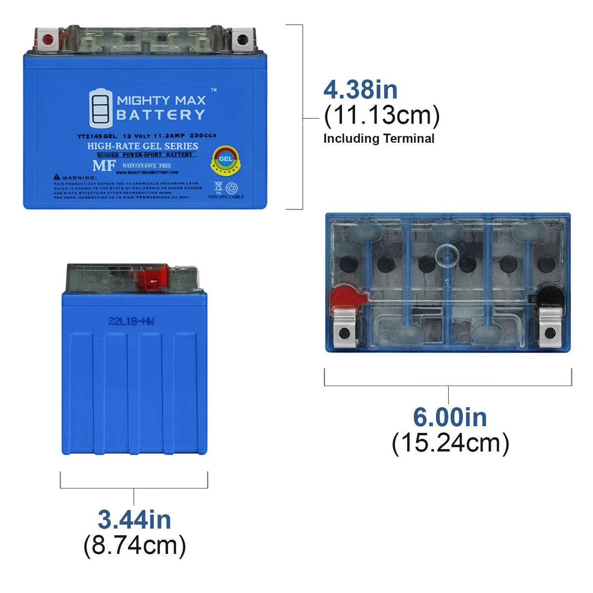 12V 11.2Ah GEL Battery L205