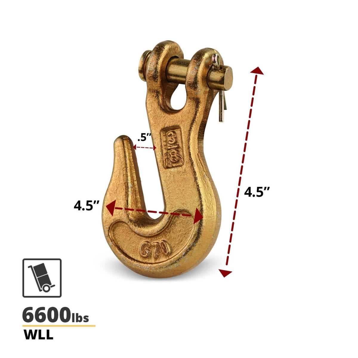 3/8 Clevis Hook G70 4 Pack D63633