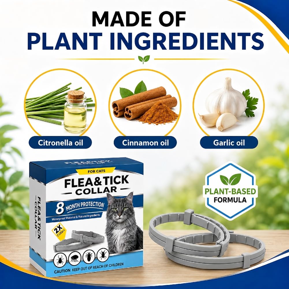 Flea & Tick Collar for Cats 4 Pack P9289