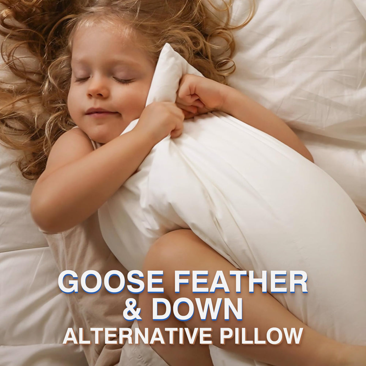 Queen Size Set of 2 Feather Pillows B585