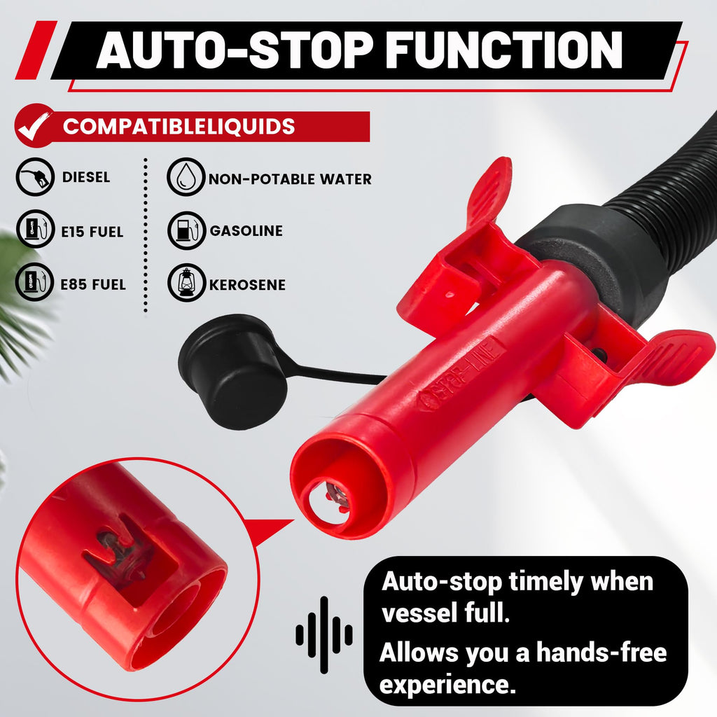Battery Powered Fuel Transfer Pump with Automatic Stop Nozzle I8812