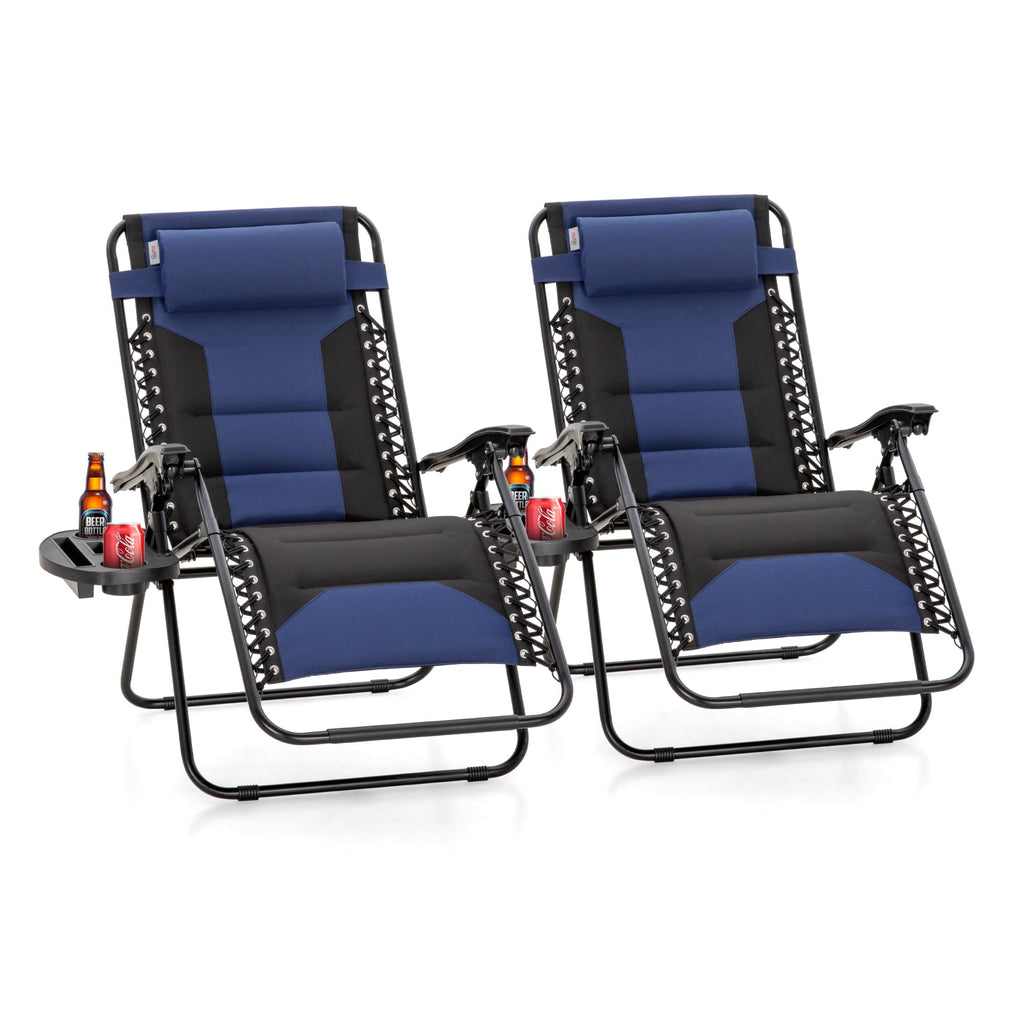 Zero Gravity Chairs Set of 2 Navy U844
