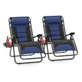 Zero Gravity Chairs Set of 2 Navy U844