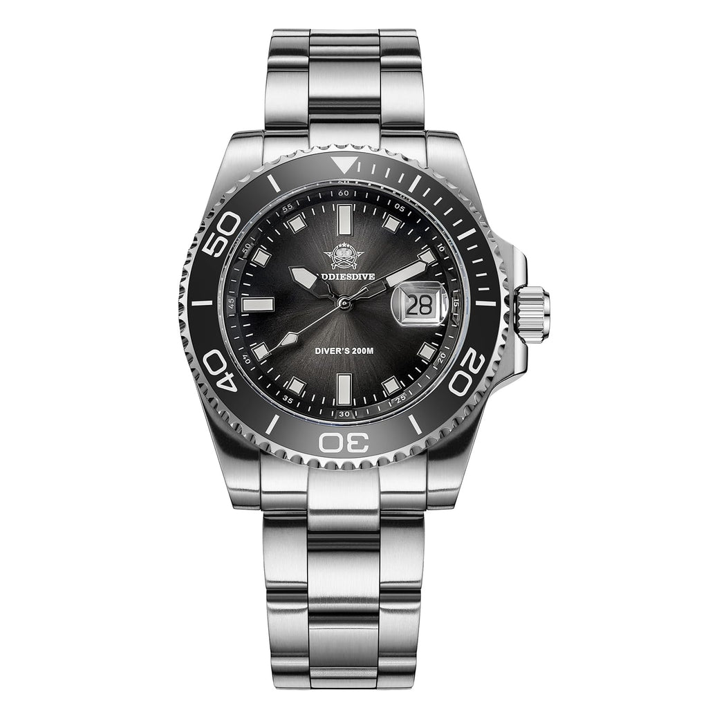 41 MM Mens Dive Watch Quartz Movement 200 M Waterproof Luminous Analog Gradient Dial G109368
