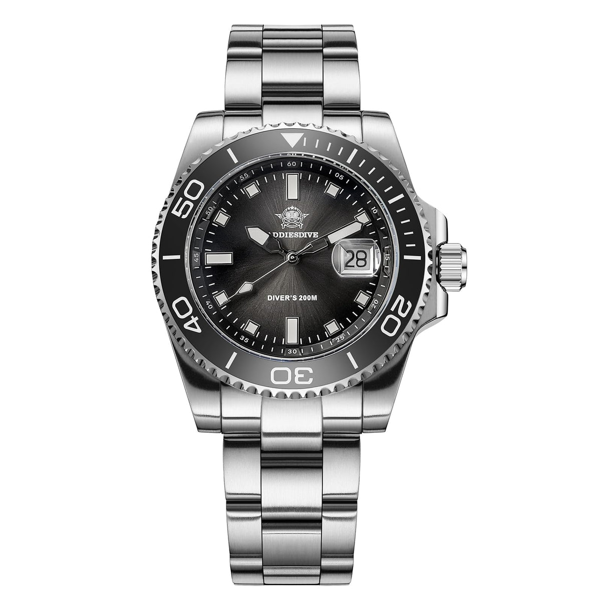41 MM Mens Dive Watch Quartz Movement 200 M Waterproof Luminous Analog Gradient Dial G109368