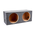 Charcoal Dual 12" Sealed Car Audio Subwoofer Box E272