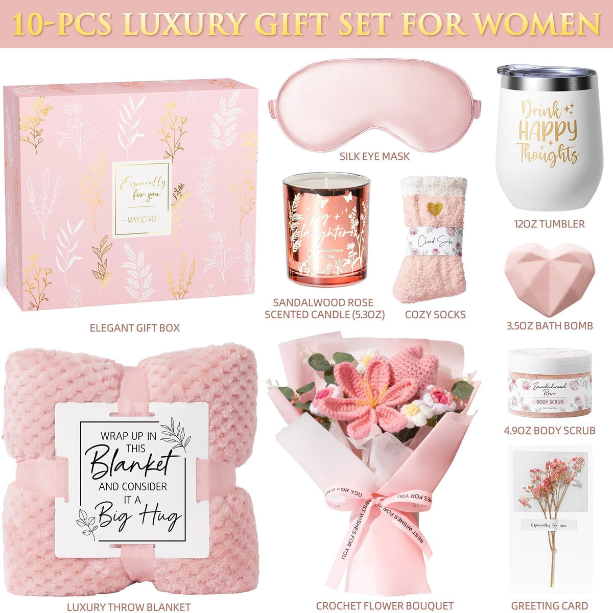 Spa Self Care Package Gift Baskets H7746