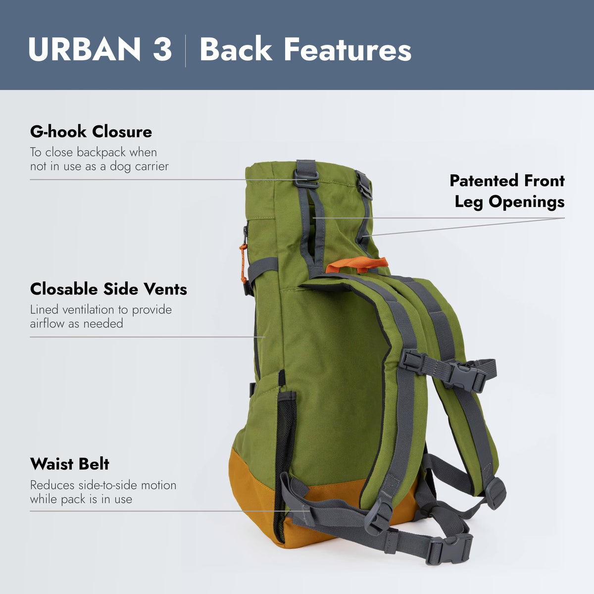 Small Backpack-Style Dog Carrier W618