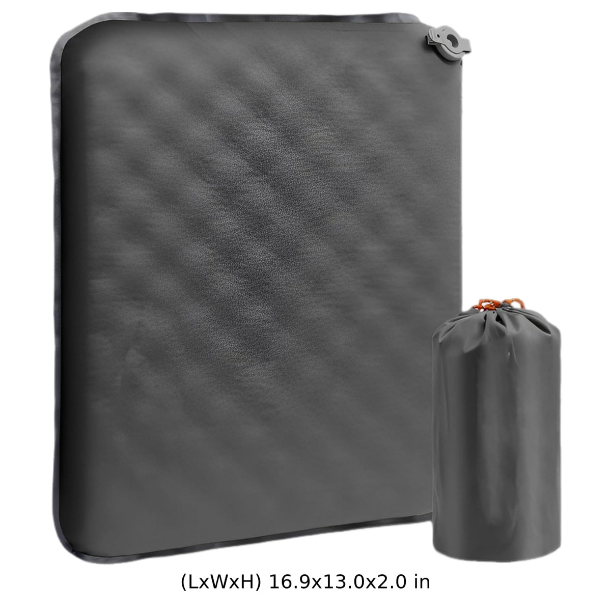 2 Pcs Inflatable Seat Cushion, 16.9 x 13 in Nylon TPU K927350