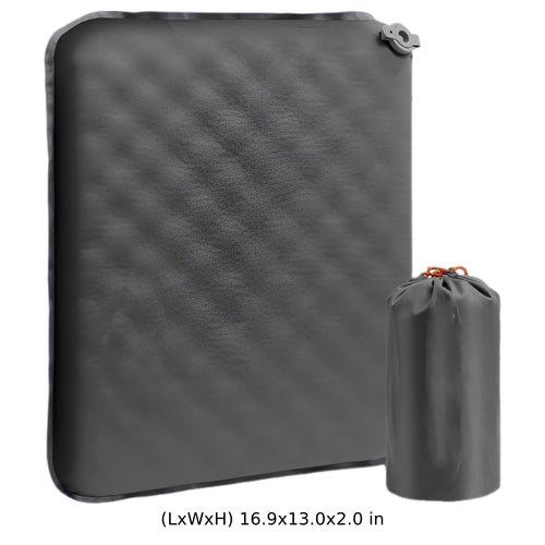 2 Pcs Inflatable Seat Cushion, 16.9 x 13 in Nylon TPU K927350