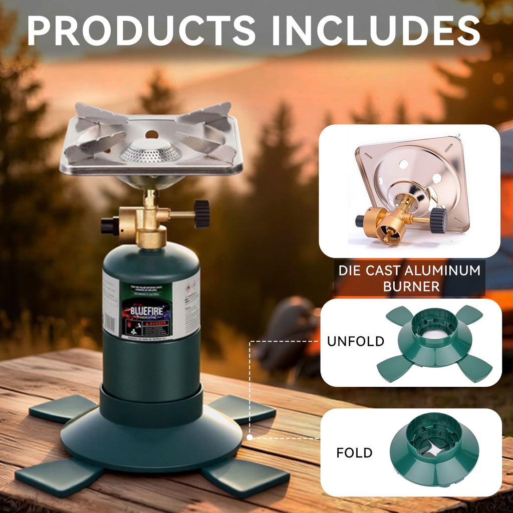 Portable 10000BTU Single Burner Propane Camping Stove V475635