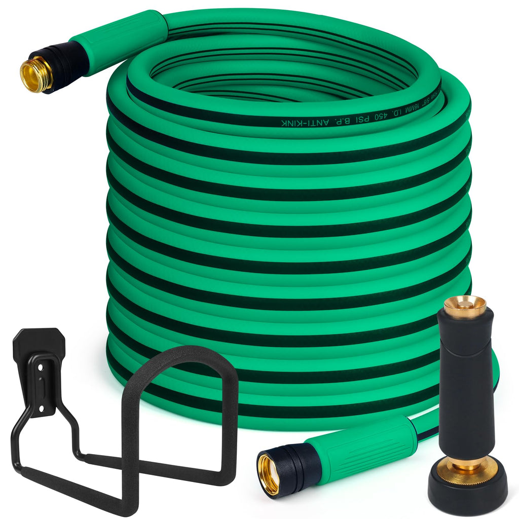 Heavy Duty 5/8 in x 100 FT Hybrid Rubber Garden Hose K4517
