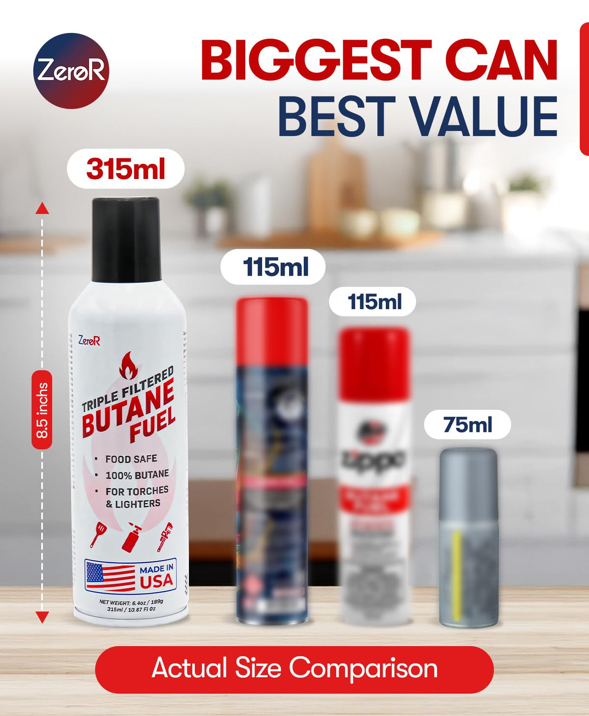 Butane Fuel Refill 10.67 fl oz 12 Cans I862706