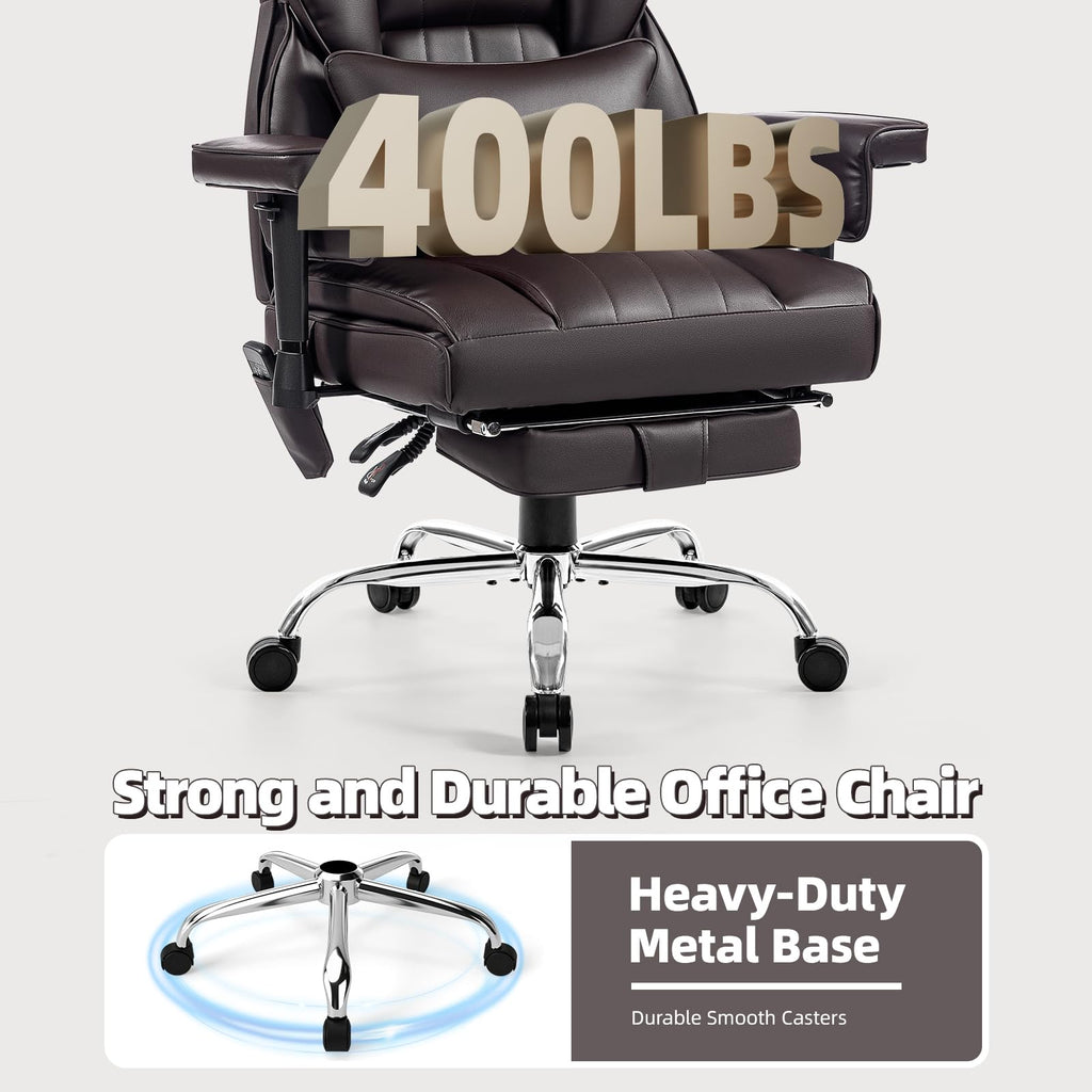 Heated Home Office Chair with Foot Rest E46121