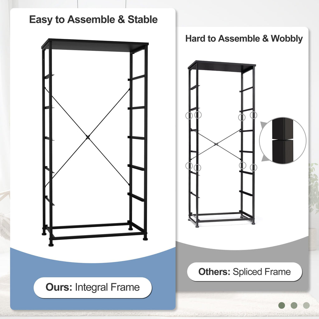 Black 6-Drawer Fabric Dresser Q553694