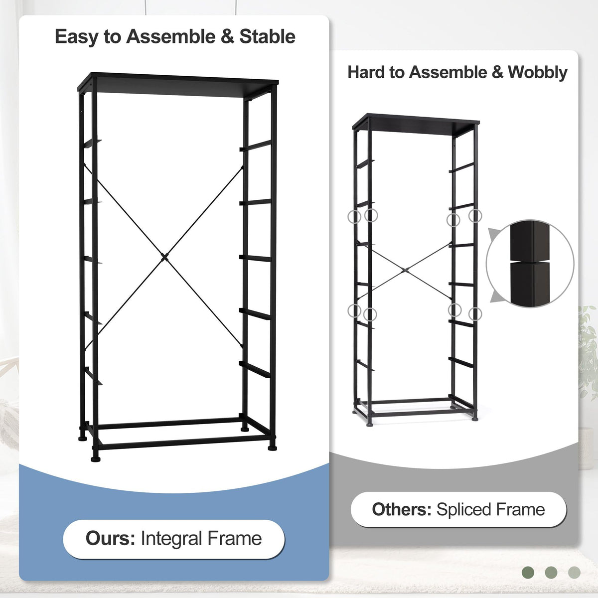 Black 6-Drawer Fabric Dresser Q553694
