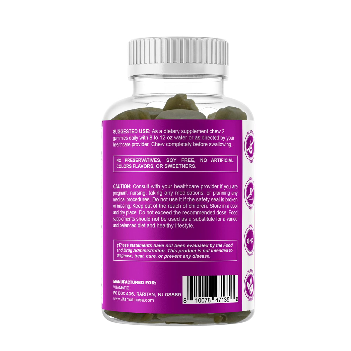 Thyroid Gummies with Iodine & Kelp, 60 Gummies O891