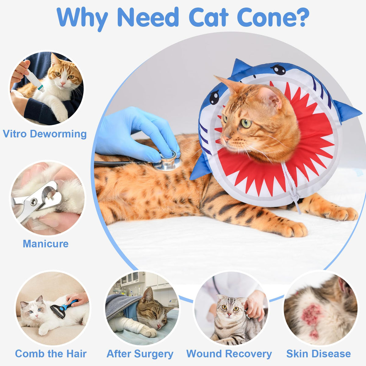 Soft Cat Recovery Cone Collar W16135
