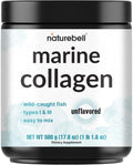 Marine Collagen Powder, 500g Hydrolyzed Type I & III Peptides, Unflavored Q1569