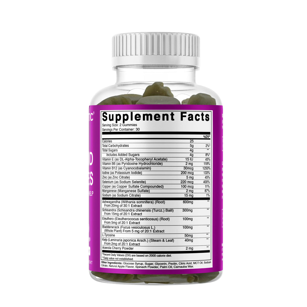 Thyroid Gummies with Iodine & Kelp, 60 Gummies O891