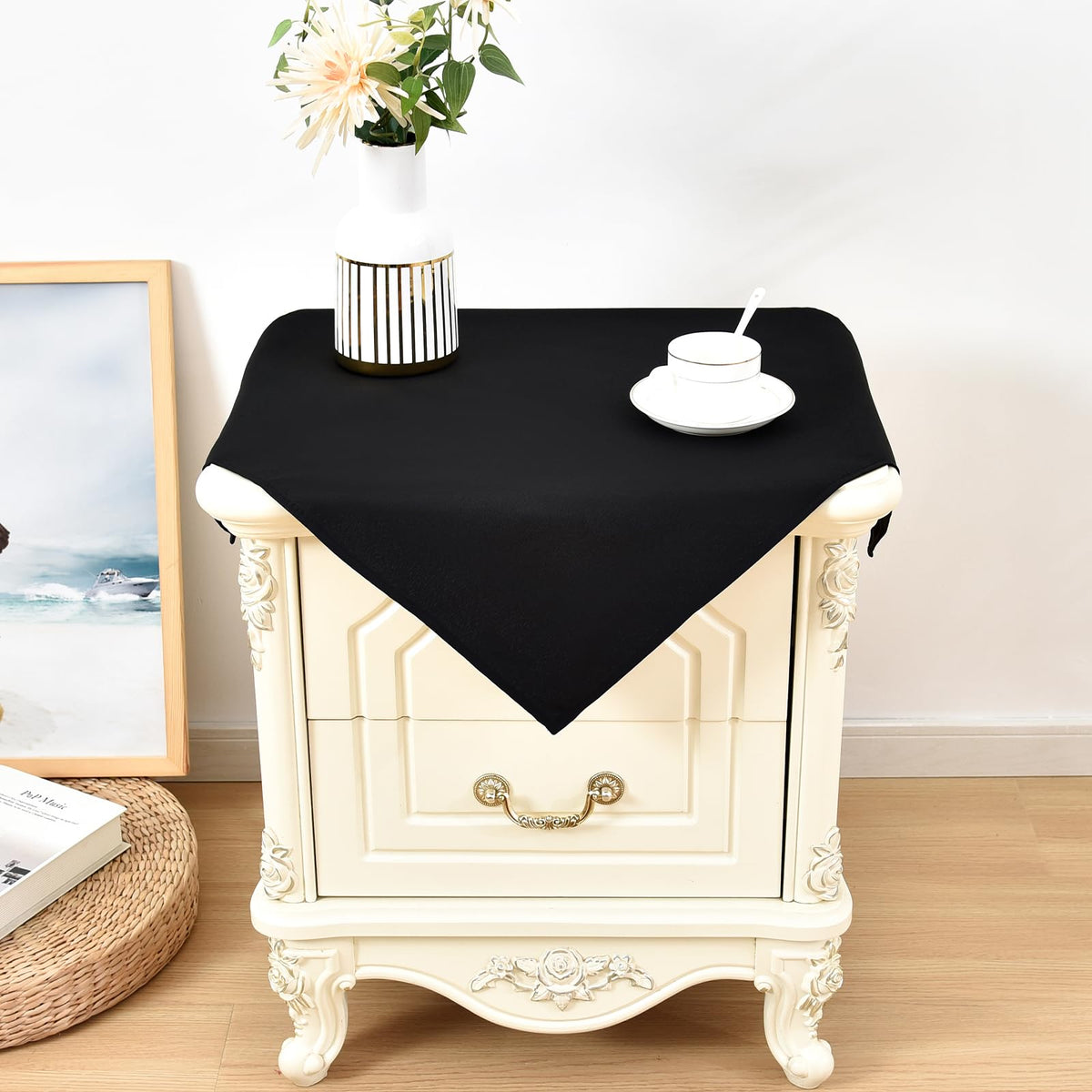 2 Pack 30x30 Inch Washable Tablecloth T378