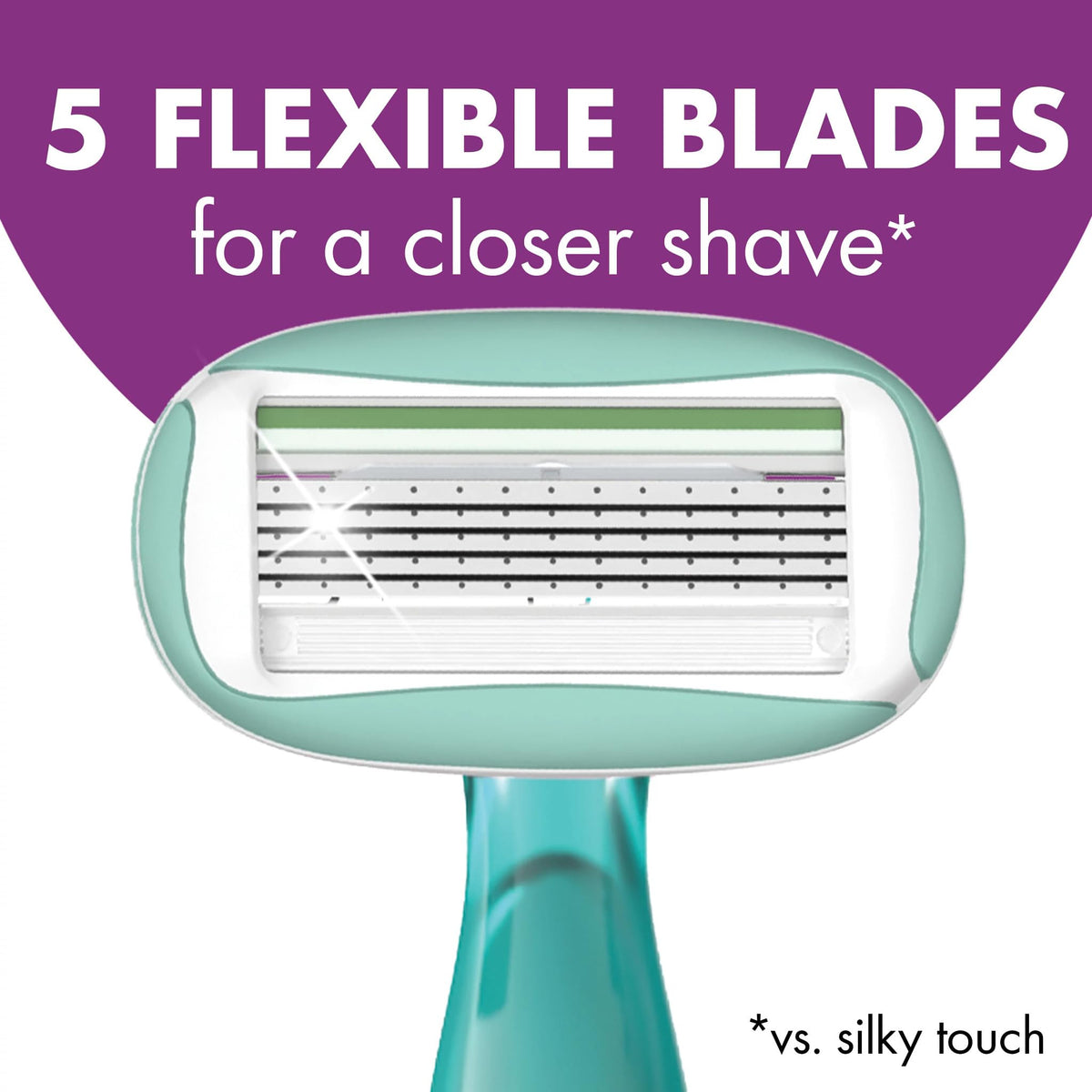 5 Blade Womens Disposable Razors, 2 Count U30643