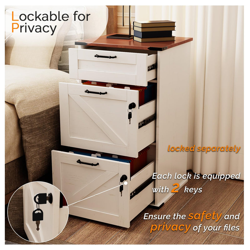 3 Drawer File Cabinet with Lock Q6981