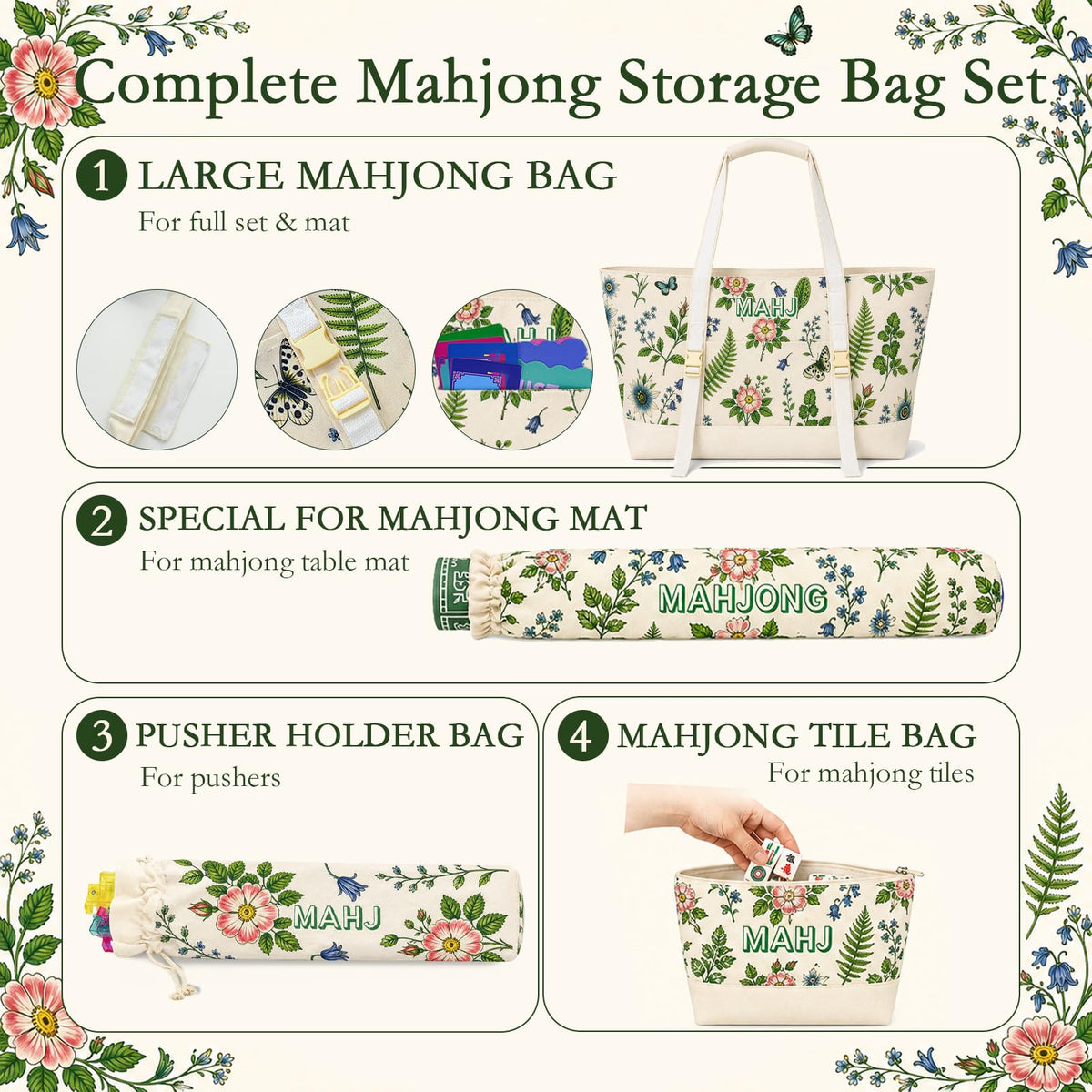 Mahjong Tile Bag Set B67590