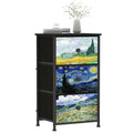 3 Drawer Dresser with Steel Frame Wood Top A34804