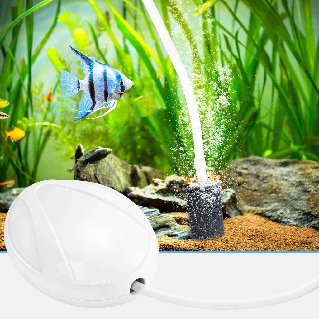 Aquarium Air Pump with Stones, Airline Tubing, Check Valves Z701