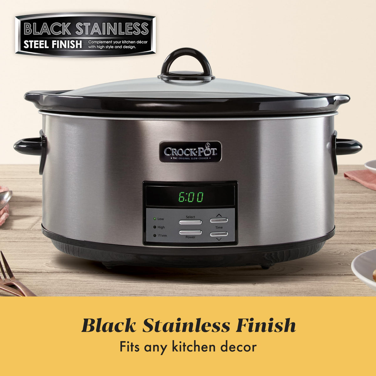 8-Quart Programmable Slow Cooker U824843