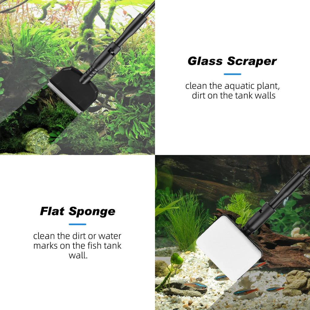 Small Fish Tank Cleaner Aquarium Cleaning Tools Kit J4088