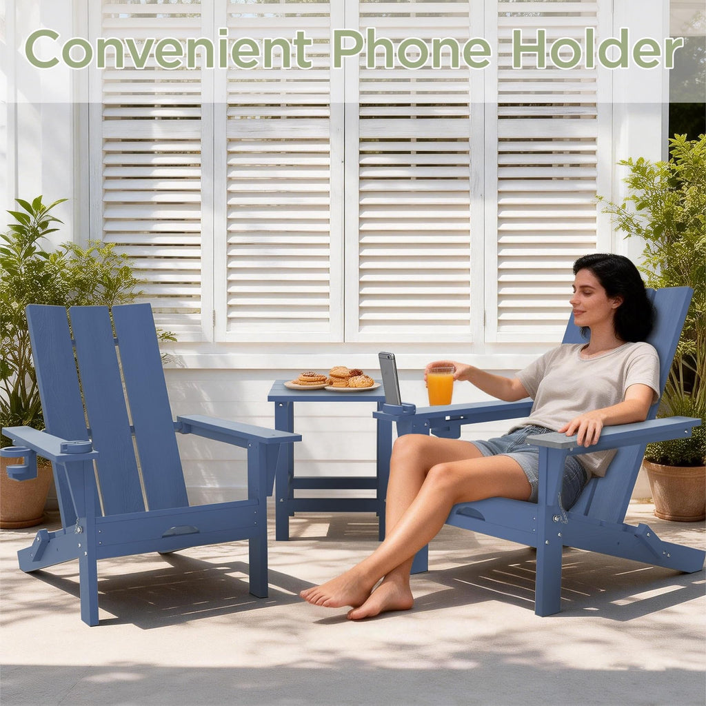 Folding Adirondack Chair with Cup Holder H947783