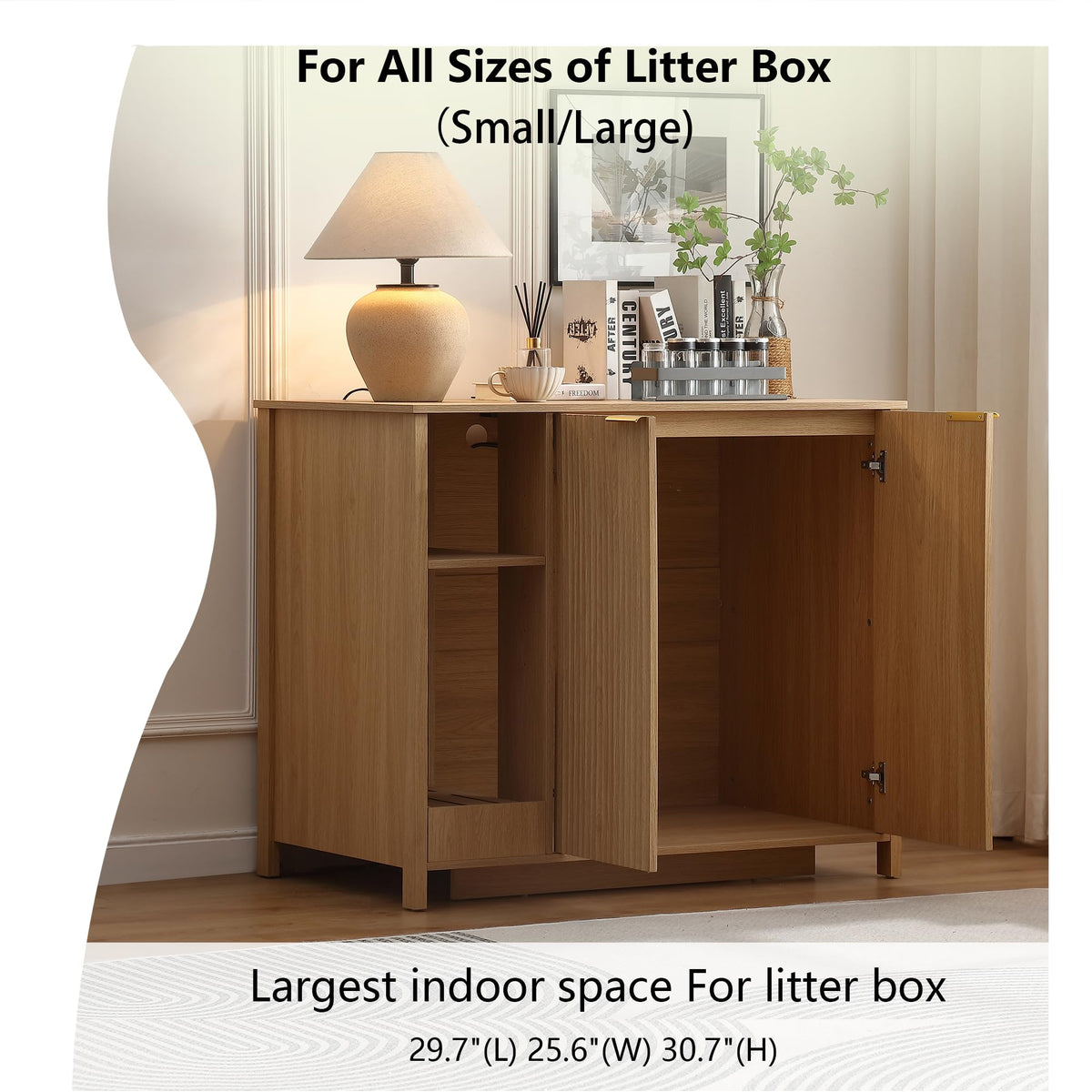 Extra Large Litter Box Cabinet R797